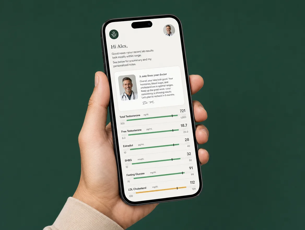 A doctor-reviewed report on a phone